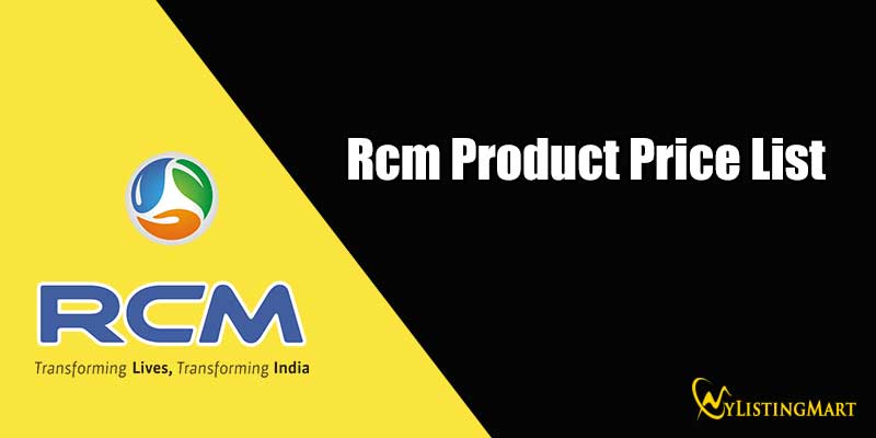 Rcm Product Price List